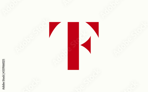 Free Download TF or FT and T or F Uppercase Letter Initial Logo Design, Vector Template - GFXLoad
