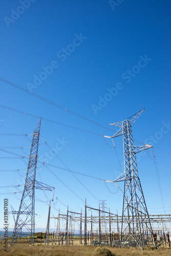 Wallpaper Mural Electrical substation and power line Torontodigital.ca