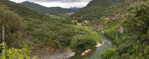 Roquebrun Languedoc France. River Orb
