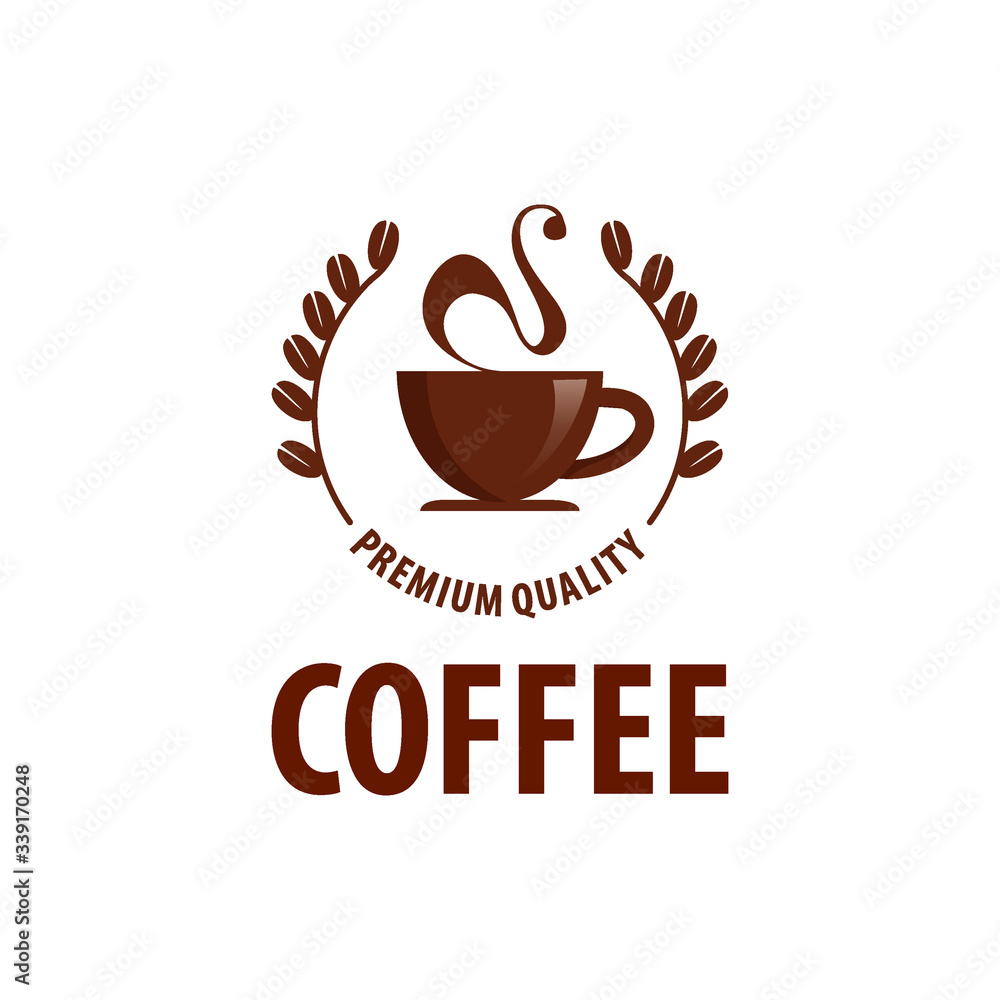 Vector logo cups of coffee Vector logo cups of coffee