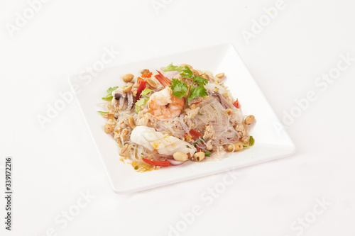 Thai Food on white background