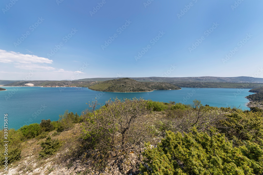 A view of Rasa bay, Istria, Croatia