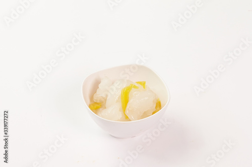 Thai food on white background