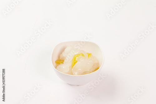 Thai food on white background