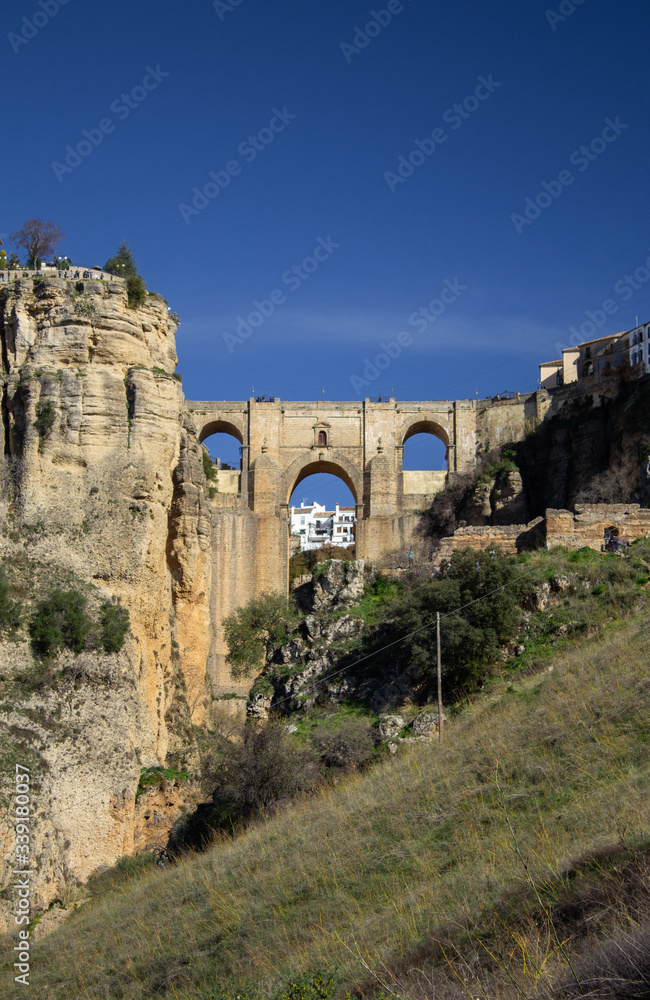 the famous bridge of Ronda, Andalusia