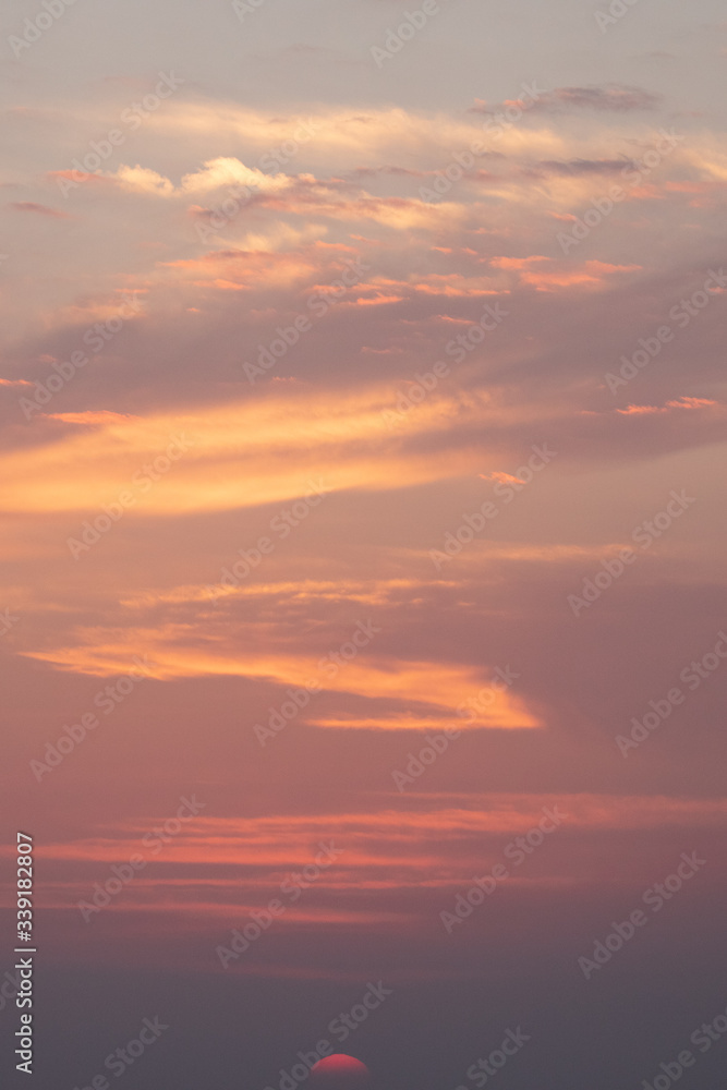 sunset and clouds 