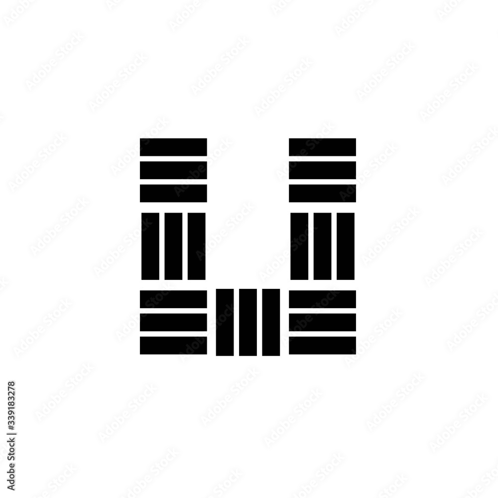 simple line letter U logo design vector simple line letter U logo design vector