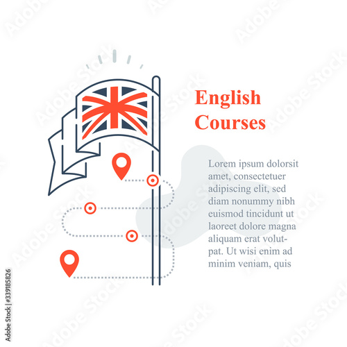 Learn English language, linguistic courses, training class, speaking improvement