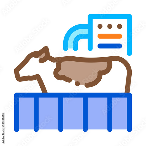 cow check icon vector. cow check sign. color symbol illustration © PikePicture