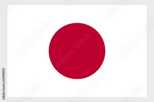 Japan flag vector template background realistic copy