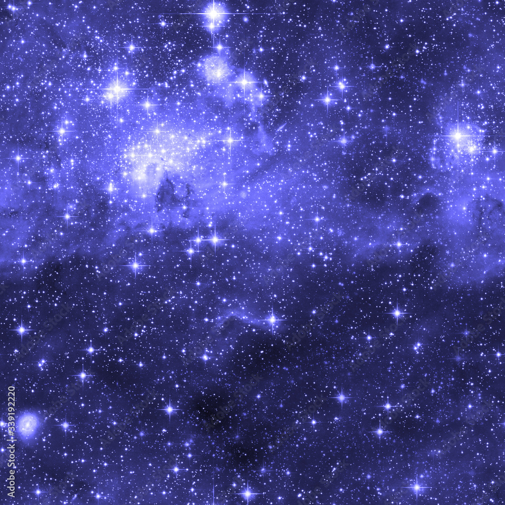 Naklejka premium Starry sky seamless pattern. Violet abstract