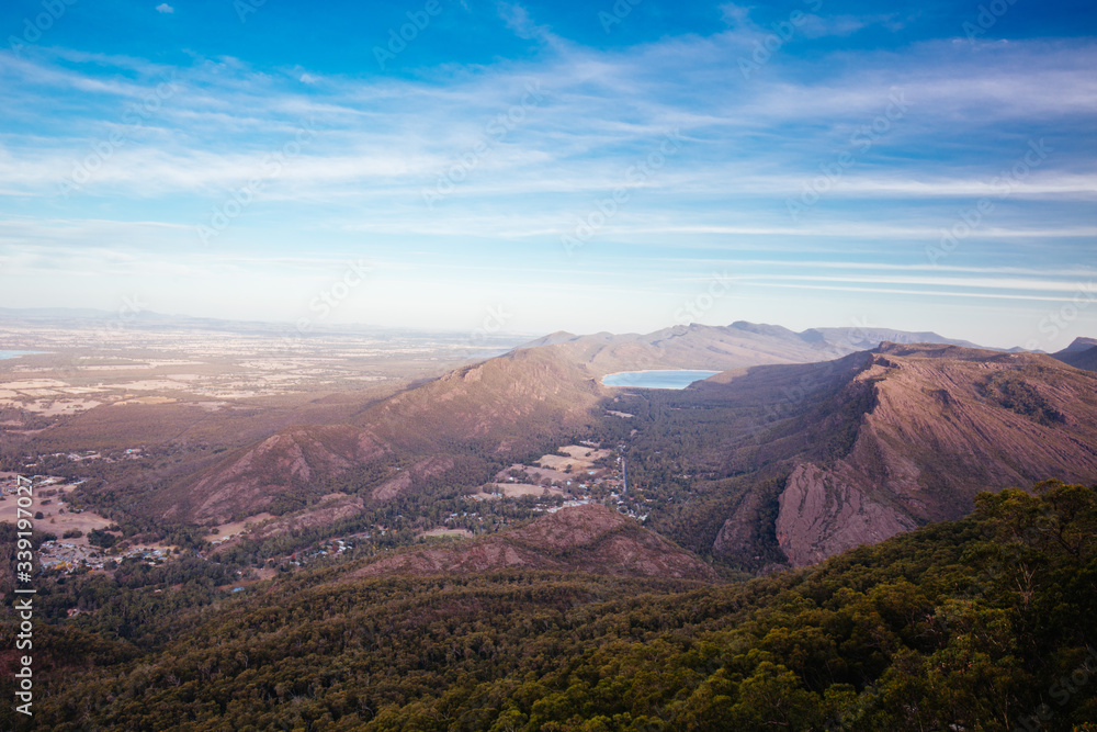 Valley View From Boroka Lookout Over Halls Gap