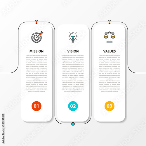 Infographic design template. Creative concept with 3 steps