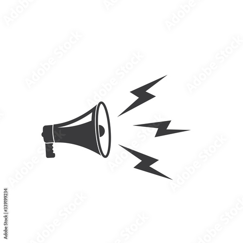speaker,megaphone logo icon vector design