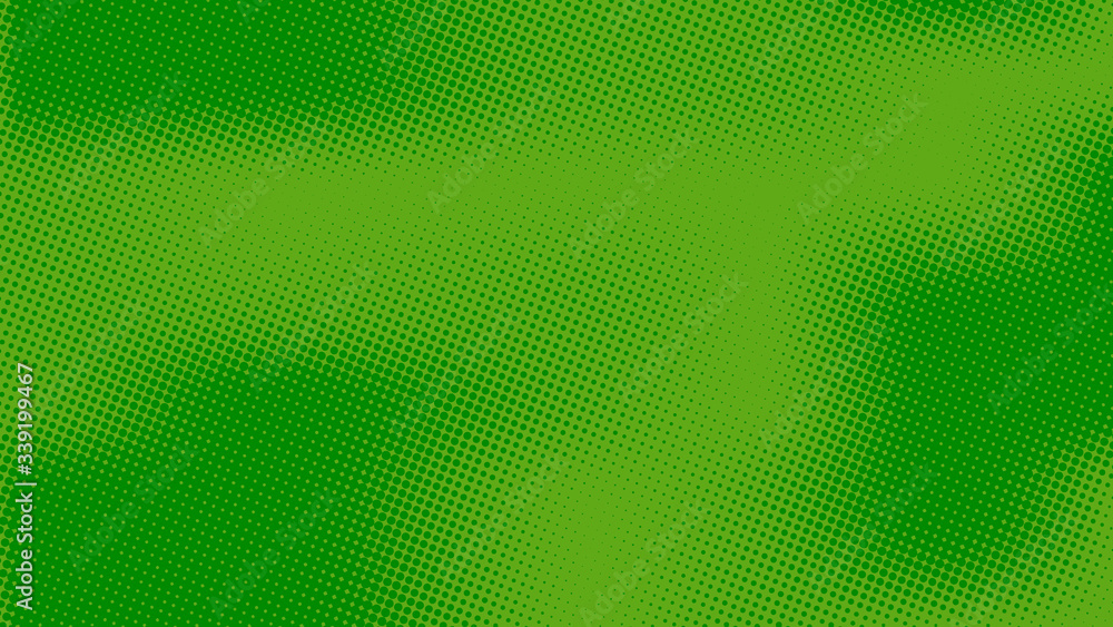 Green pop art background in retro comic style with halftone dotted design, vector illustration eps10. Green pop art background in retro comic style with halftone dotted design, vector illustration eps10.