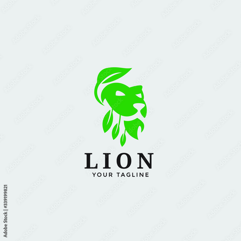 abstract modern lion logo vector editable template abstract modern lion logo vector editable template