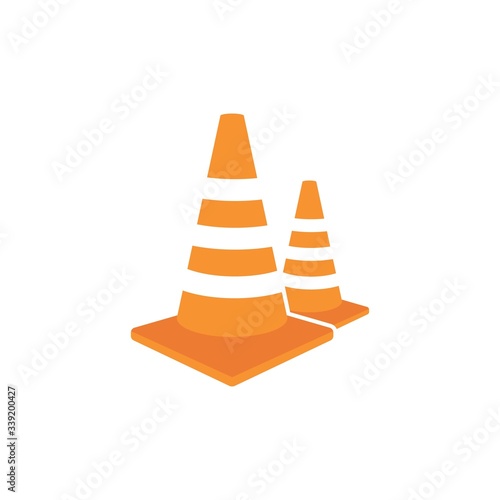 traffic cone vector illustration design