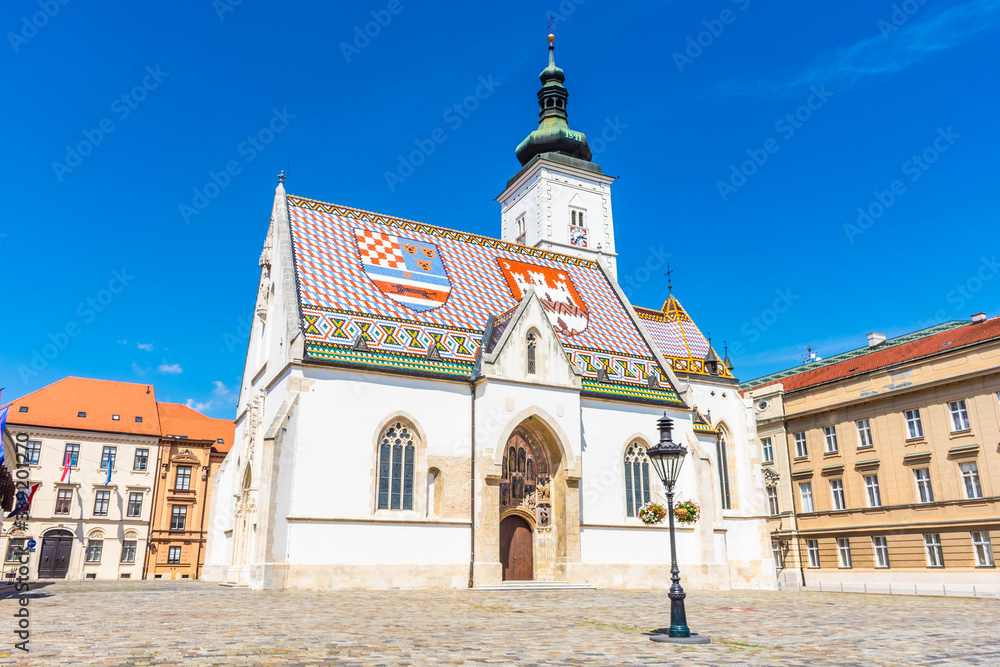 The St. Mark's Church, Zagreb, Croatia