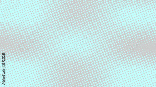 Baby blue and grey pop art background with halftone in retro comic style, vector illustration eps10.