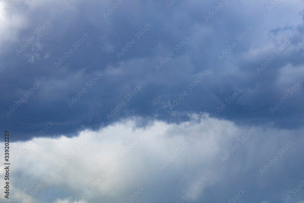 Beautiful fluffy clouds in the blue sky Beautiful fluffy clouds in the blue sky