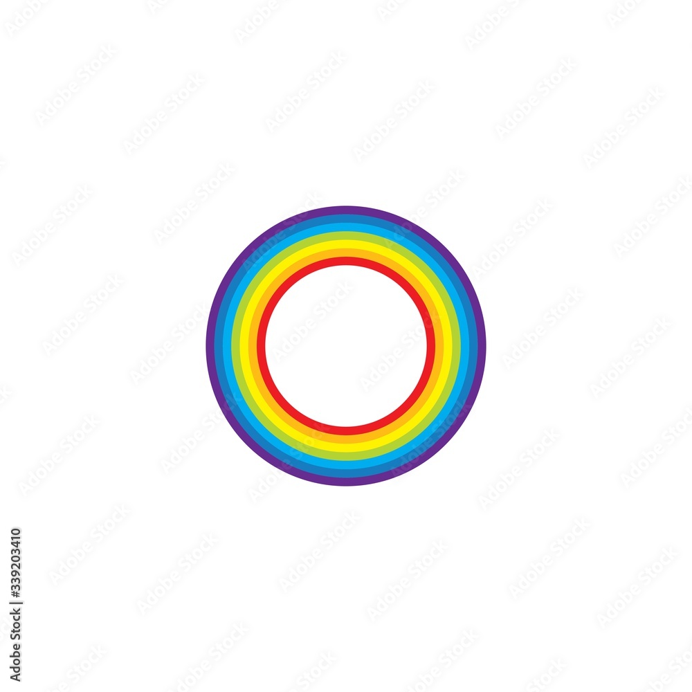 rainbow logo icon vector illustration rainbow logo icon vector illustration