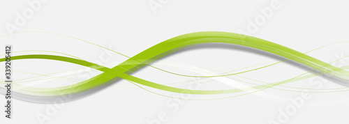 Grün Green Welle Wellen Band Banner Business Hintergrund