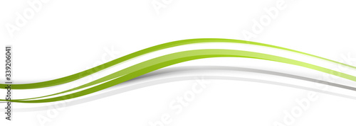 Grün Welle Wellen Band Banner Green Hintergrund 