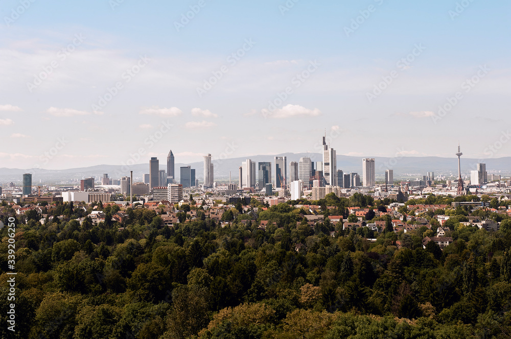 Ausblick vom Goetheturm in Frankfurt