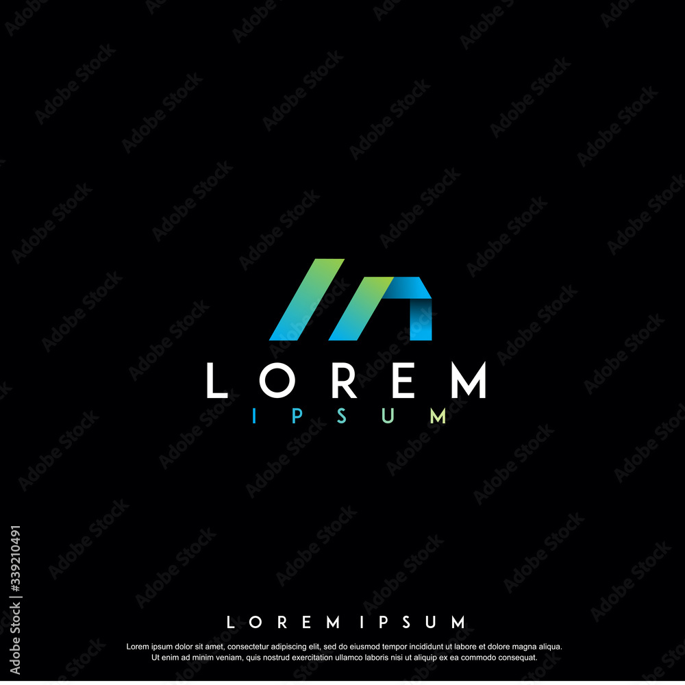 modern abstract technology logo. simple, gradient icon, template design modern abstract technology logo. simple, gradient icon, template design