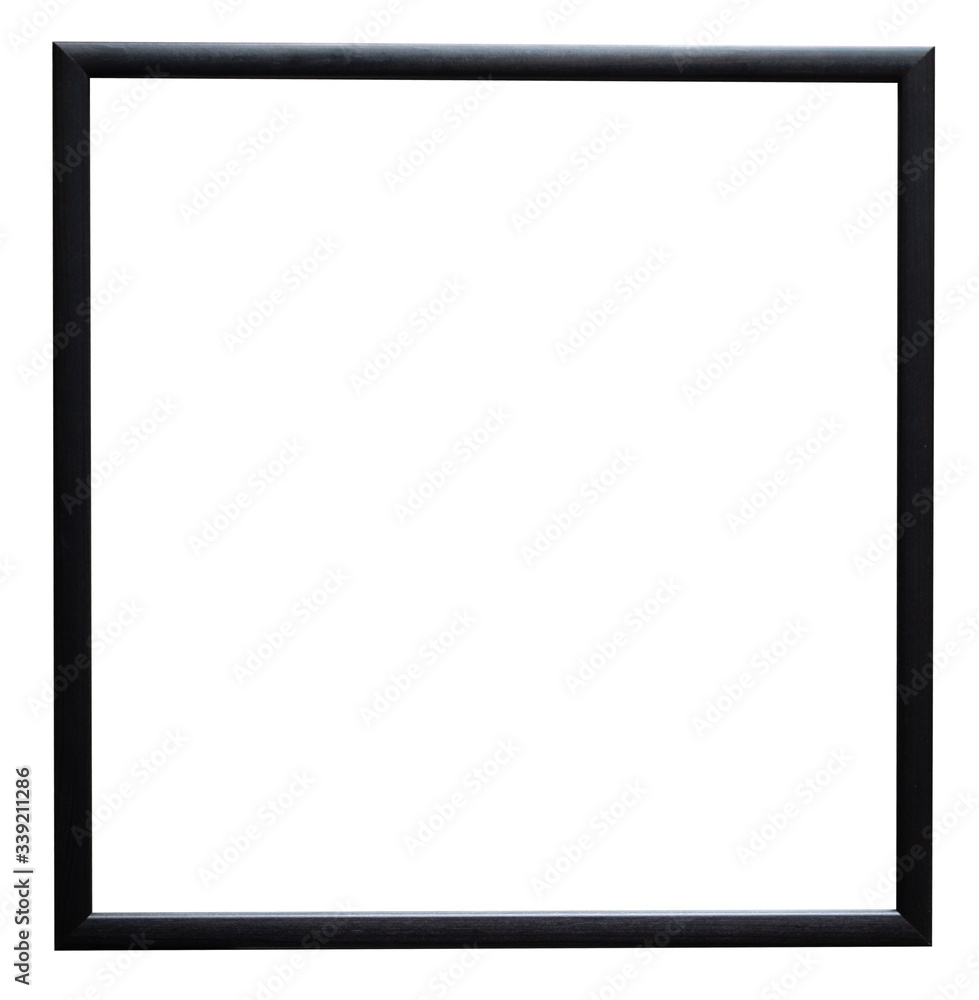 Thin square black classic frame for text, pictures, photos, images isolated on white background, mourning Thin square black classic frame for text, pictures, photos, images isolated on white background, mourning