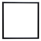 Thin square black classic frame for text, pictures, photos, images isolated on white background, mourning