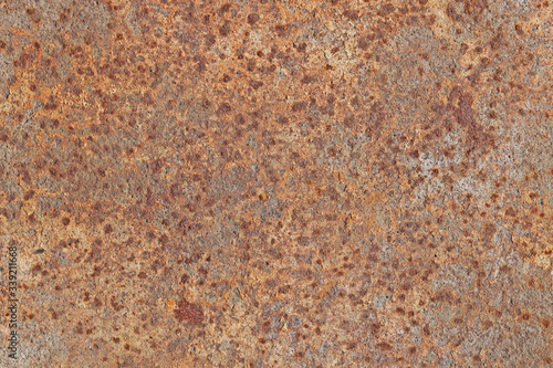 rusty background with elements of corrosion in several places with rusty texture of old metal