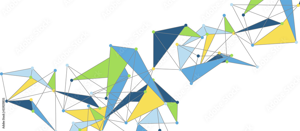 Line points connections, triangular technology design. Abstract geometric background Line points connections, triangular technology design. Abstract geometric background