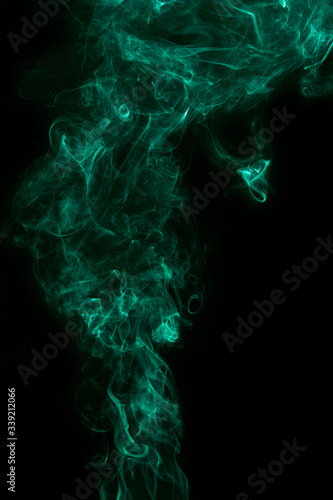 abstract green smoke background
