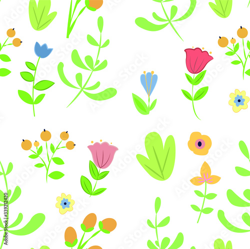 Seamless floral pattern for your creativity.