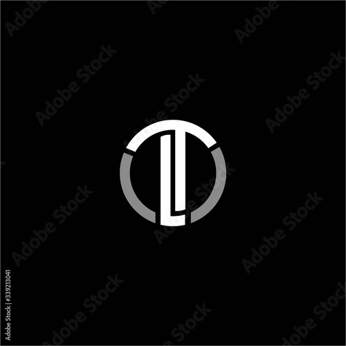 Foto initial letter lt or tl logo vector design