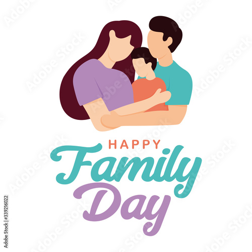 Happy Family Day Illustration Vector