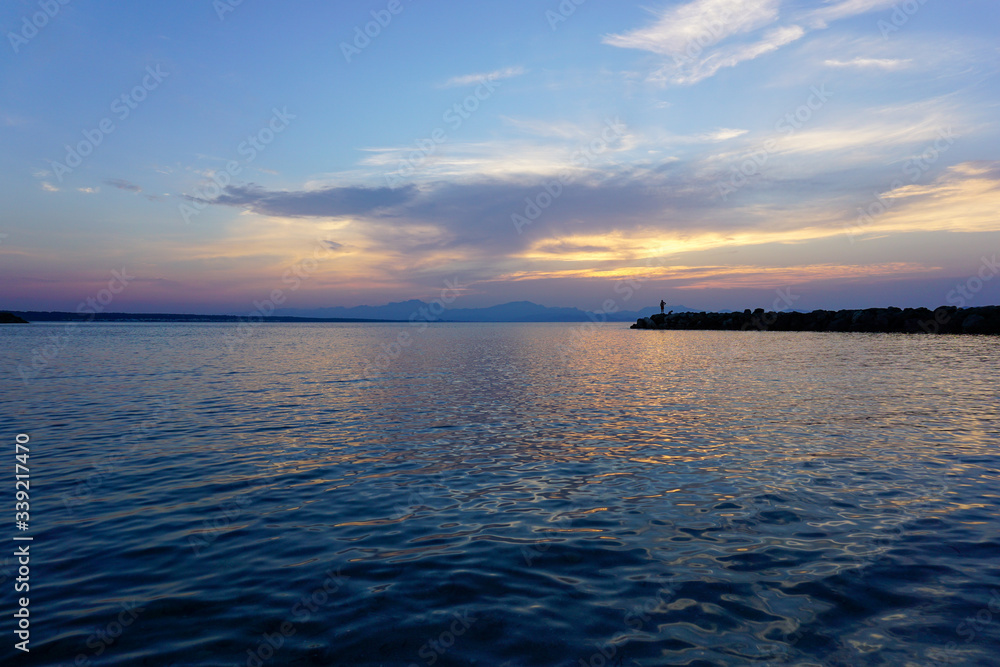 Obraz premium Sonnenuntergang aus Colonia de St Pere