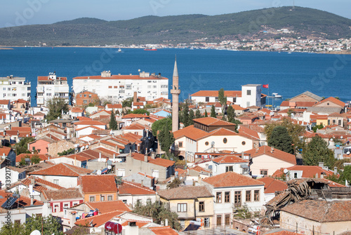 Ayvalik, Turkey - a splendid village on the Aegean coast of Turkey, Ayvalik is presents a wonderful display of typical ottoman houses, with their red roofs