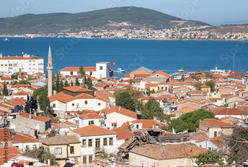 Ayvalik, Turkey - a splendid village on the Aegean coast of Turkey, Ayvalik is presents a wonderful display of typical ottoman houses, with their red roofs