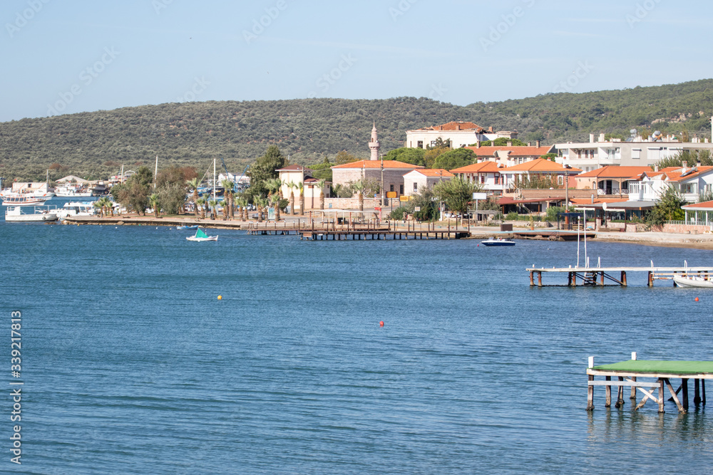 Ayvalik, Turkey - a splendid village on the Aegean coast of Turkey, Ayvalik is presents a wonderful display of typical ottoman houses, with their red roofs