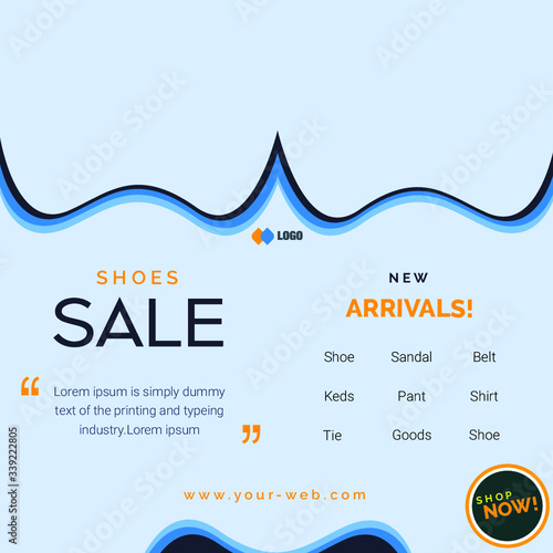 Discount fashion sale offer social media instagram marketing post template
