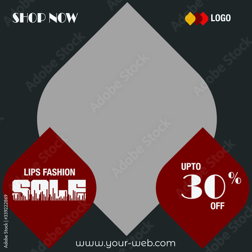 Discount fashion sale offer social media instagram marketing post template
