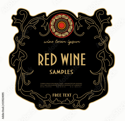 WINE LABEL ITALIAN FOOD AND DRINKS DECORATIVE STICKER FOR AMARONE, PROSECCO, CHIANTI, VALPOLICELLA,PRIMITIVE AND SPARKLING WINE