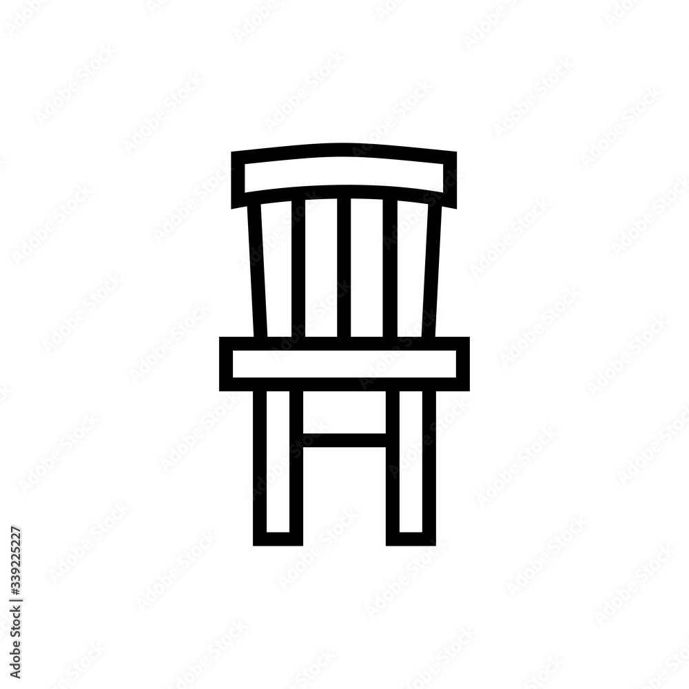 chair icon vector design template chair icon vector design template