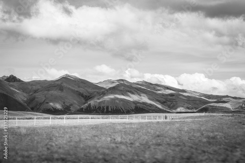 Island Landschaft landscape Iceland monochrom