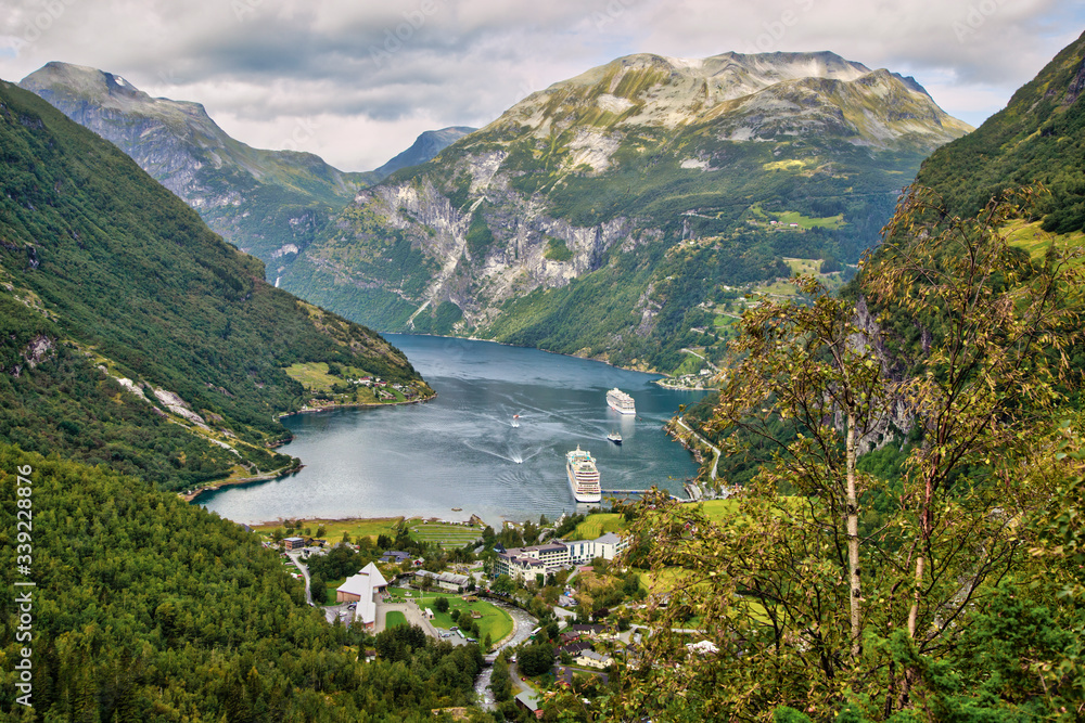 Geiranger Village and Fjord Geiranger Village and Fjord