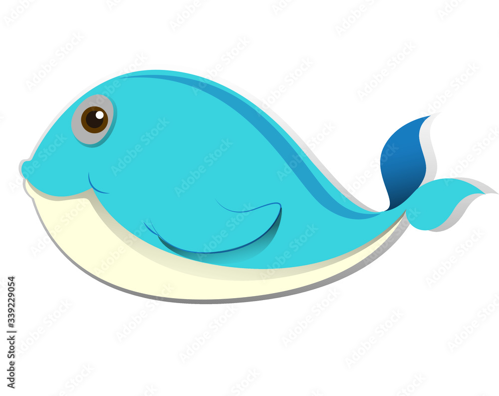 Fototapeta premium fish on a white background
