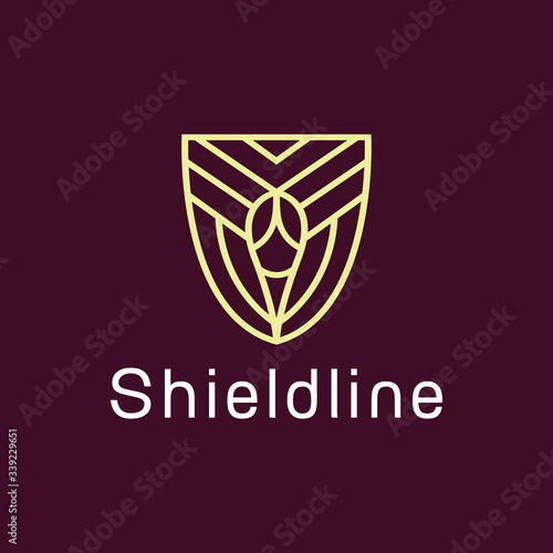Shield Line logo design vector template with Modern security icon Concept style for app. Free Download Shield Line logo design vector template with Modern security icon Concept style for app. - GFXLoad