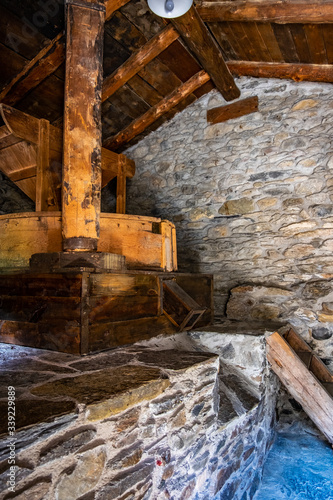 Old flour mill in Canillo village  Andorra.